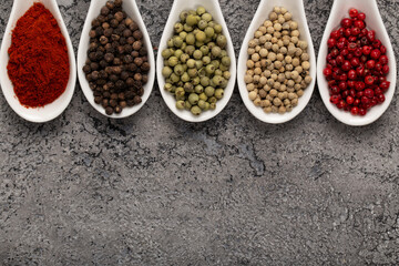 Four Seasons Pepper on beautiful textured background