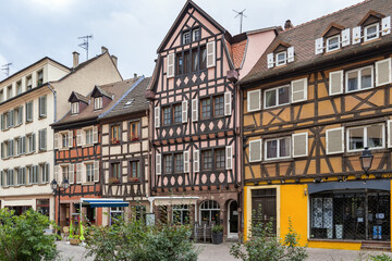 Fototapeta na wymiar Street in Colmar, France