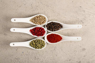 Four Seasons Pepper on beautiful textured background