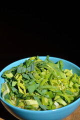 Diced leek