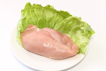 若鶏皮なしむね肉（生肉）