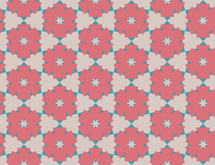 Abstract geometric seamless pattern. Geometrical ornament. Vector colorful illustration. Endless texture.