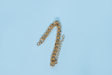 Gold Number 1. Gold chain