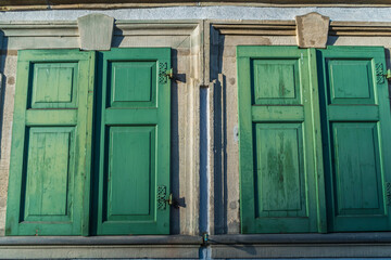 Old window on the Vintage house