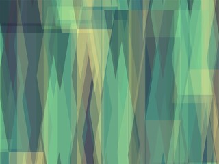 Beautiful of Colorful Art Green, Purple, Yellow, Abstract Modern Shape. Image for Background or Wallpaper