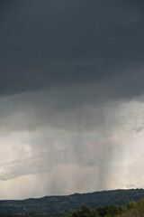 clouds over the mountain