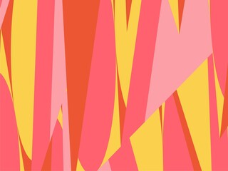 Beautiful of Colorful Art Red, Pink, Yellow and Orange, Abstract Modern Shape. Image for Background or Wallpaper