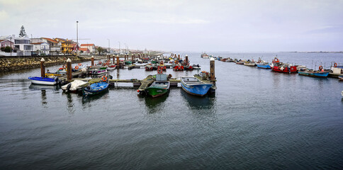 Fototapeta na wymiar Cais da Mota fishing pier, Costa Nova do Prado