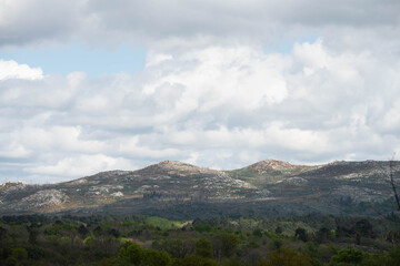 clouds over mountain