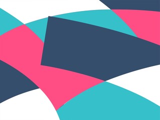 Beautiful of Colorful Art Blue, Pink and White, Abstract Modern Shape. Image for Background or Wallpaper