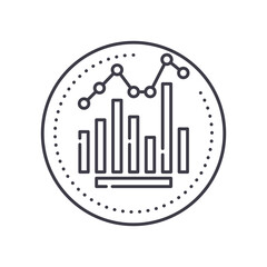 Classify icon, linear isolated illustration, thin line vector, web design sign, outline concept symbol with editable stroke on white background.
