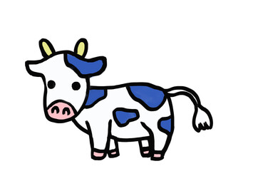 2021年 令和3年　牛　丑年　年賀状　素材　あけましておめでとう　ございます