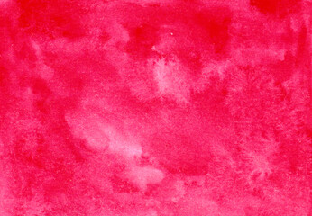 Abstract watercolor texture background. Creative wallpaper. Aquarelle texture. Romantic pink and red wallpaper. Original artwork. Hand drawn illustration. Color splashing on paper. Cosmic texture