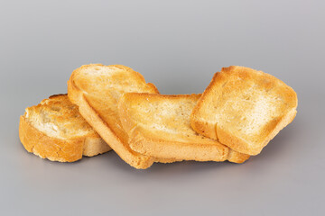 crispy delicious bread toast that causes appetite