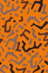 Abstract African Ethnic Random Shapes Pattern Design Trendy Fashion Colors Perfect for Interior Design