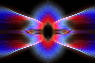 radial color pattern, closeup of photo