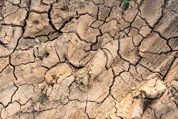 désert terre craquelée naturel sécheresse climat aride chaleur