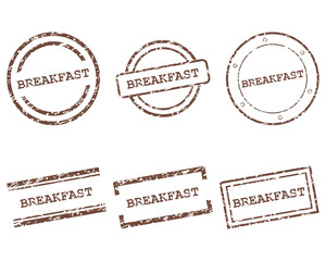 Fototapeta premium Breakfast Stempel