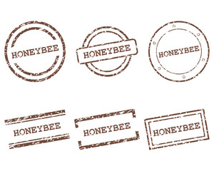 Fototapeta premium Honeybee Stempel