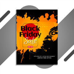 Abstract black friday sale promotion flyer design template