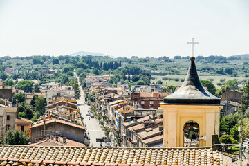 view of ancient temples in bagan myanmar, digital photo picture as a background , taken in Marche...