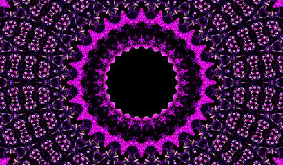 abstract purple mandala 