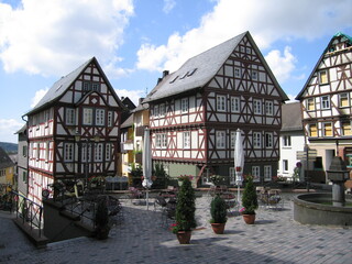 Kornmarkt in Wetzlar, einer historischen Stadt in Hessen