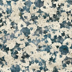 Chic formal grungy geometric shapes texture seamless pattern. High quality illustration. Strange abstract geo design in a trendy posh exotic style. Grainy fabric texture overlay.