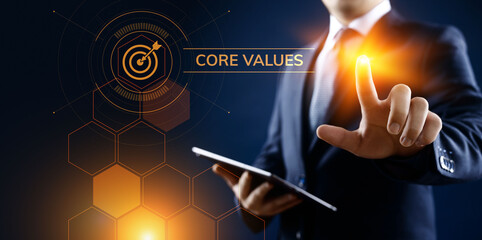 Core values responsibility Company Ethical Business concept.