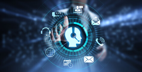 Support Customer Service Quality assurance Business Technology concept.