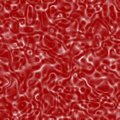 Red white smoky fluid, background of red hearts