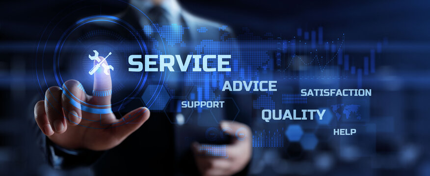 Customer service Technical support business internet concept.