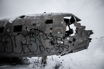 Sólheimasandur Plane Wreck in Iceland.
