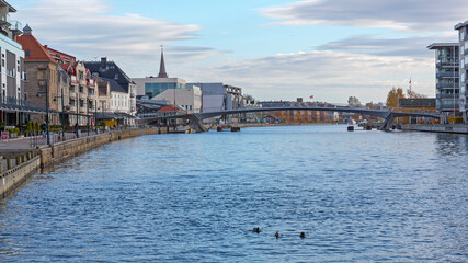 Fredrikstad Canal Norway - obrazy, fototapety, plakaty