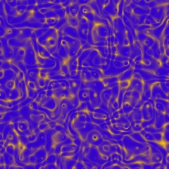 Golden blue smoky abstract background with bubbles