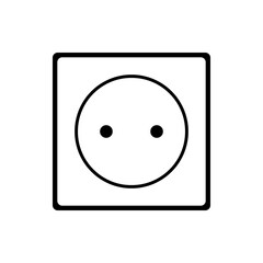 Socket icon on white.