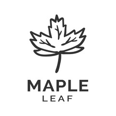 Maple leaf logo design for Halloween celebrations