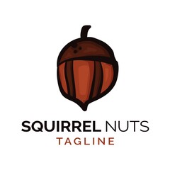 Squirrel nut modern logo design