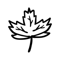 Maple leaf logo design for Halloween celebrations