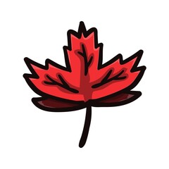 Maple leaf logo design for Halloween celebrations
