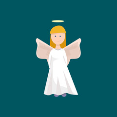 angel isolated vector flat illustration. design element