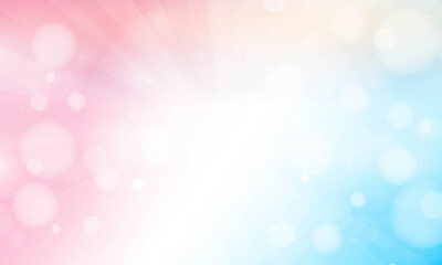 Blue and pink abstract blurred background with blur bokeh light effect for wedding vector magic holiday poster design.