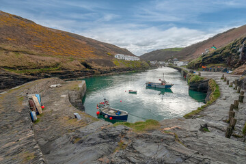 boscastle harbour west coast cornwall