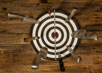 kitchen knife target