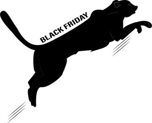 Fototapeta premium phanter,black friday