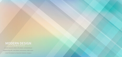 Banner design geometric colorful overlapping with background.