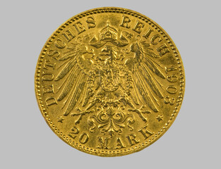 Goldmünze, 20 Mark, Deutsches Reich 1903.