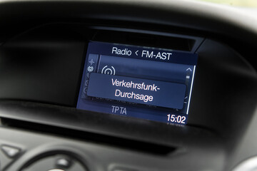 Verkehrsfunk im Radio