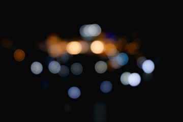 Abstract Lights. Unfocused Light background. Blured night light. bokeh background, Blur concept