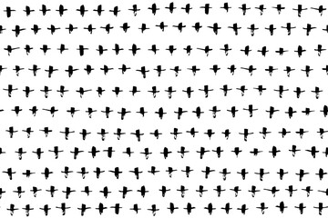 Black crosses vector seamless pattern. Hand drawn cross and plus sign. Black paint brush strokes geometrical pattern for wallpaper, web page background, textile design, graphic desig